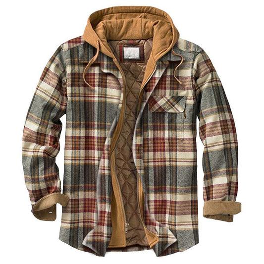 Flannel Hooded Jacket