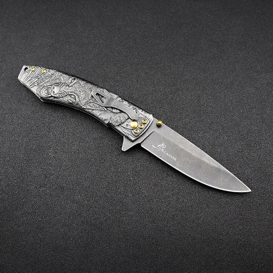 High Hardness Outdoor Folding Knife Field Survival Knife