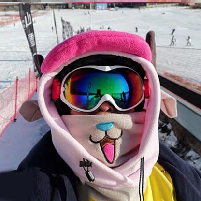 Kids Ski Bear Head Cover/ Mask