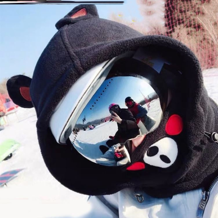 Kids Ski Bear Head Cover/ Mask