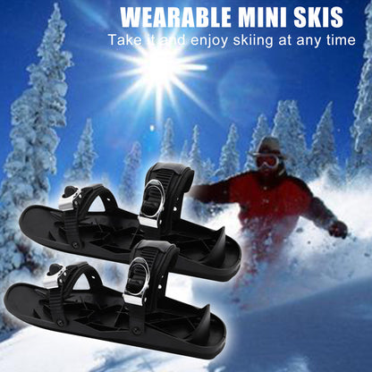 Mini Short Ski Skates For Winter Shoes