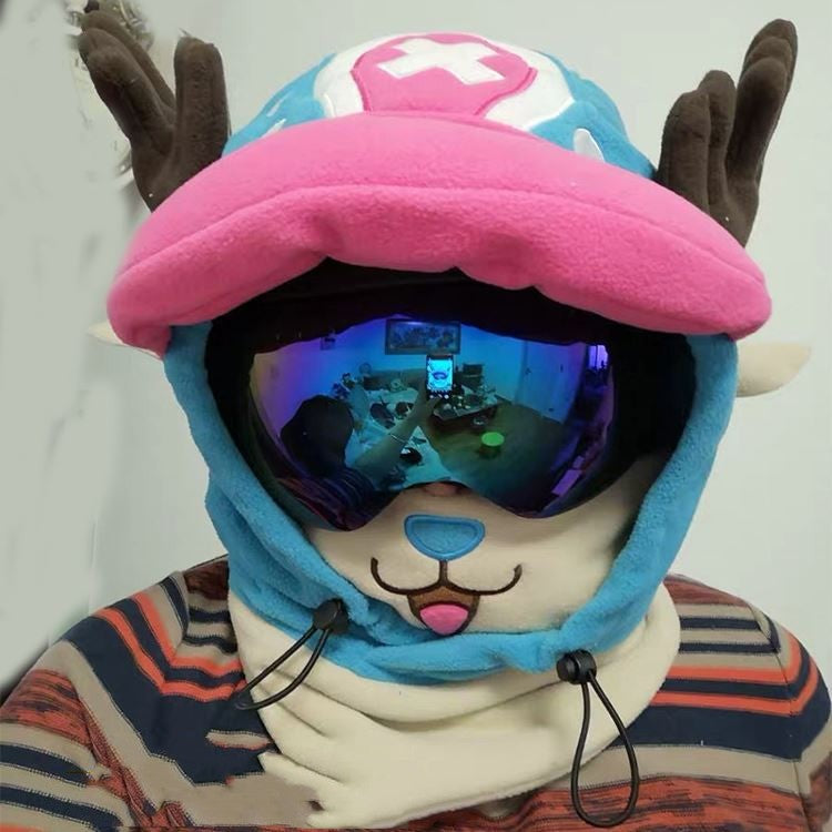 Kids Ski Bear Head Cover/ Mask